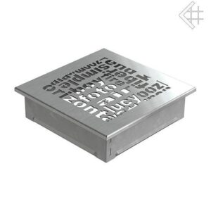 Вентиляционная решетка для камина Kratki 17x17 ABC стальная 17ABC/SZ