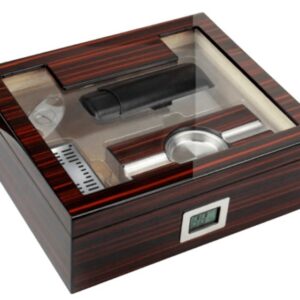 Настольный хьюмидор Aficionado Kensington с подарочным набором (на 50 сигар)