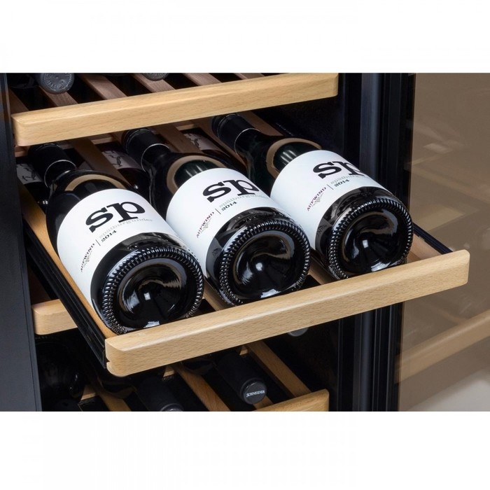 Отдельностоящий винный шкаф 22-50 бутылок CASO WineComfort 24 black
