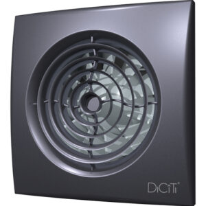 Вытяжка для ванной диаметр 100 мм DiCiTi AURA 4C dark gray metal