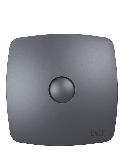 Вытяжка для ванной диаметр 100 мм DiCiTi RIO 4C Dark gray metal