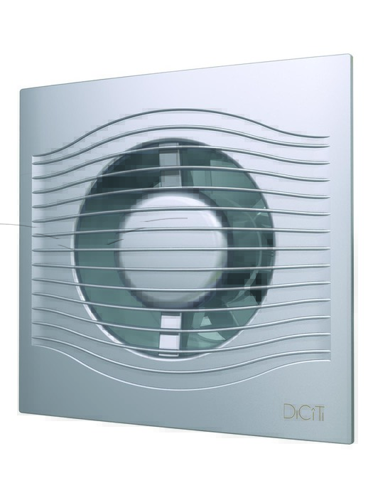 Вытяжка для ванной диаметр 125 мм DiCiTi SLIM 5C gray metal