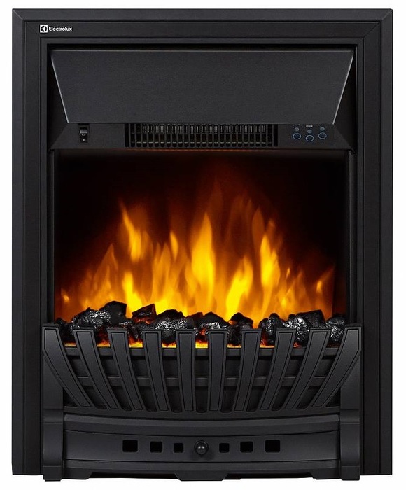 Электрокамин с классическим очагом 2D Electrolux EFP/P-1020LS с порталом Firelight Bianco Classic беленый дуб