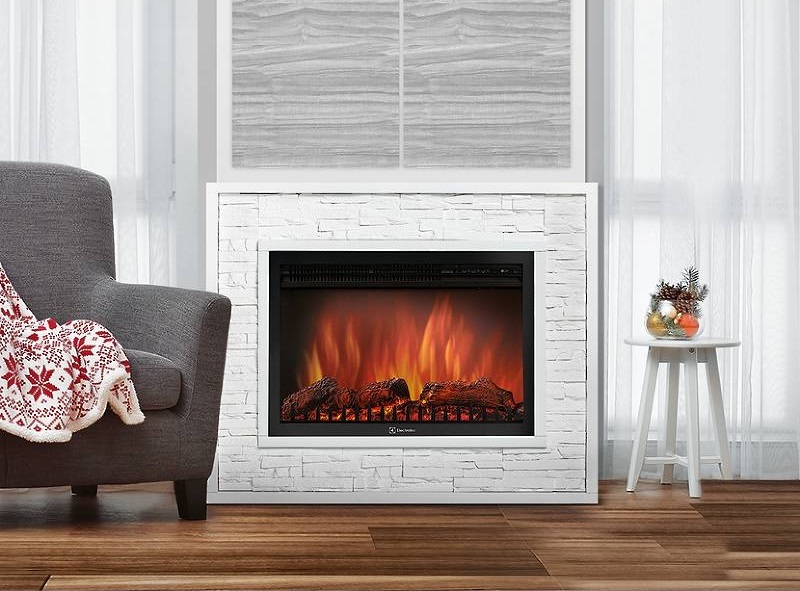 Широкий портал Firelight Loft 30 Белый сланец/Белая эмаль