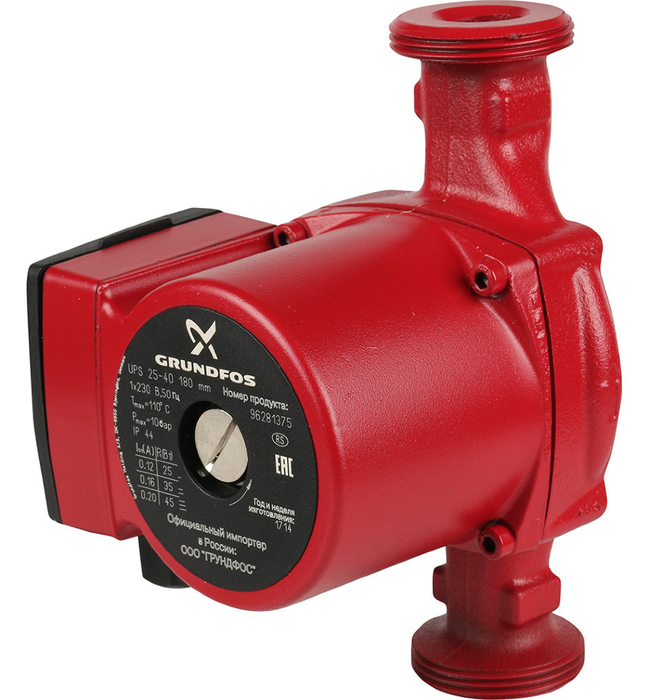 Циркуляционный насос Grundfos UPS 25-60 (с гайками) 180 1x230v