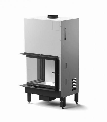 Угловая левая дровяная топка MCZ Plasma 75 dx угловое стекло левое