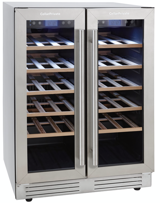 Встраиваемый винный шкаф 22-50 бутылок Cellar Private CP042-2T