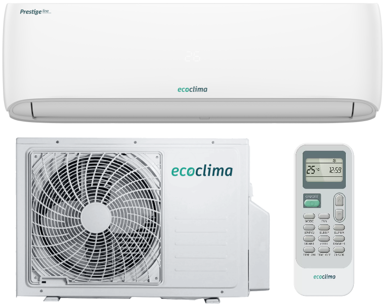 Настенный кондиционер Ecoclima Prestige Line ECW/I-HE09/BB-4R2 / EC/I-HE09/B-4R2