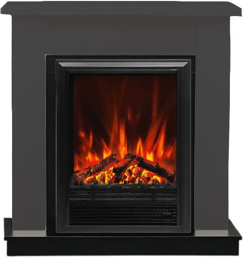 Электрокамин с классическим очагом 2D Electrolux EFP/P-1020LS с порталом Firelight Antico Classic серый