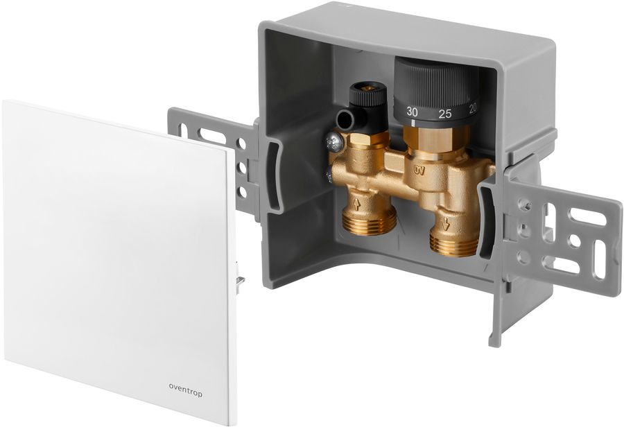 Набор терморегулятора Oventrop Unibox RTL 10-40C, крышка белый пластик