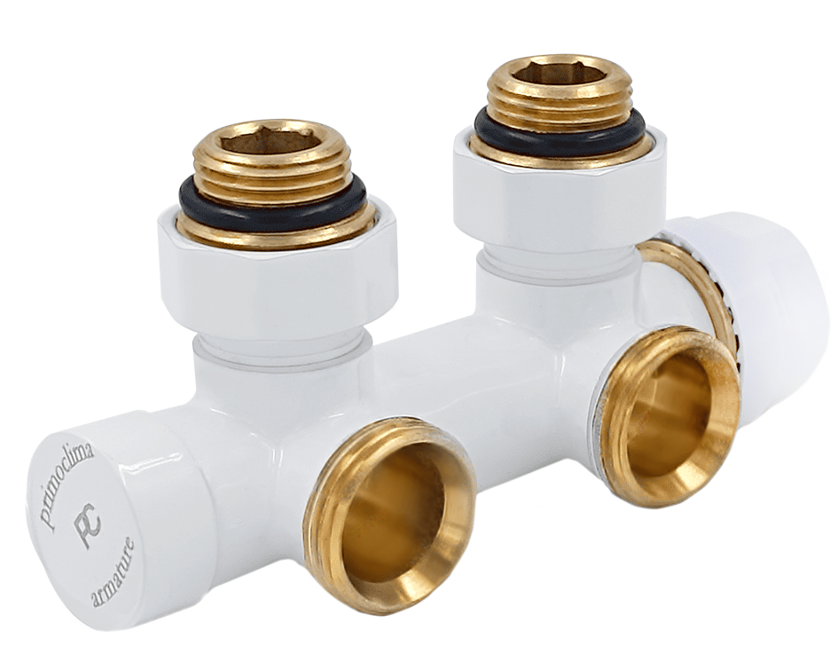 Узлы нижнего подключения Royal Thermo прямой 1/2"х3/4" EK (черный)
