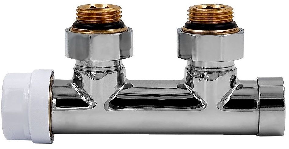 Набор нижнего подключения Royal Thermo прямой раздельный 3/4х3/4ЕК (белый)