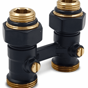 Primoclima Н-образный прямой 3/4"х1/2" Черный матовый