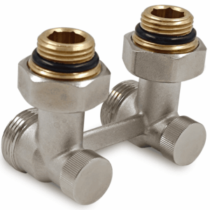 Primoclima Н-образный угловой 3/4"х1/2" Никель