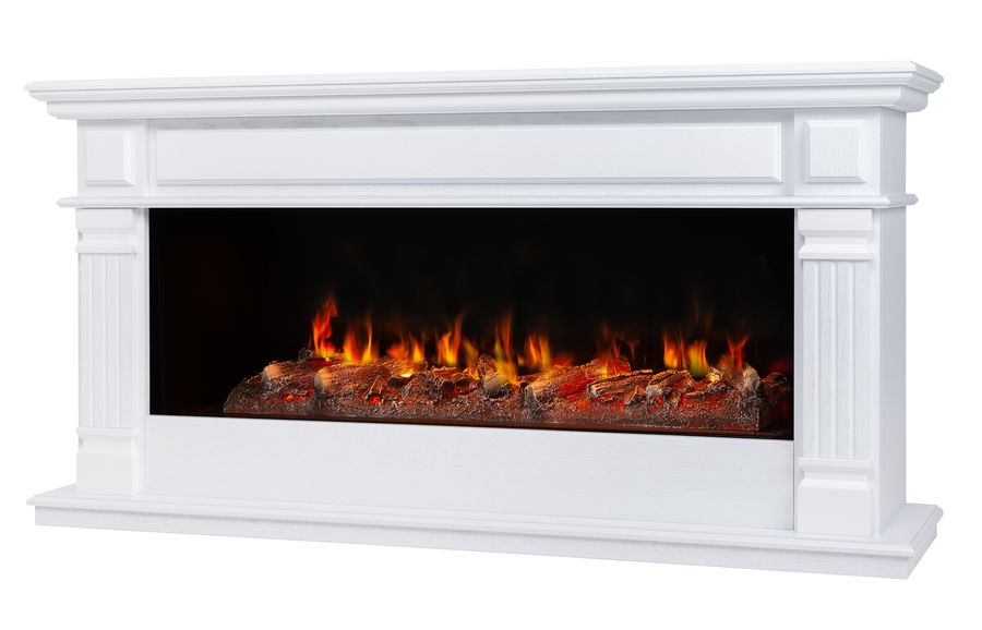 Линейный электрокамин Real-Flame ISLANDIA CST1000 WT-511 с очагом 3D CASSETTE 1000