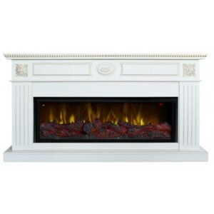 Линейный электрокамин Real-Flame Siena BV/42 WT-619G с очагом Beverly 1000