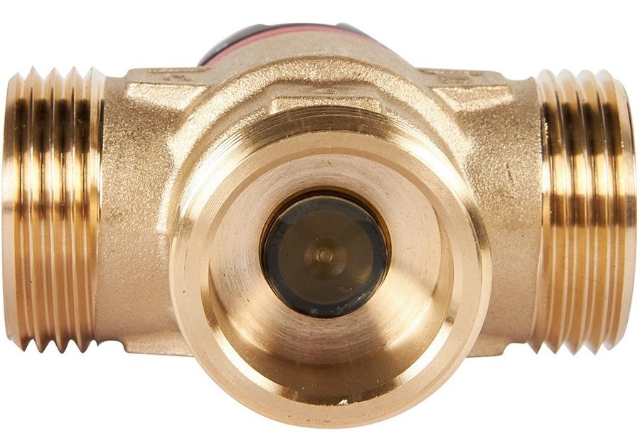 Смесительный клапан Rommer 1" НР 35-60°С KV 1,6 (RVM-0132-166025) боковое смешивание