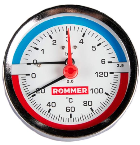 Термоманометр Rommer RIM-0006-800415