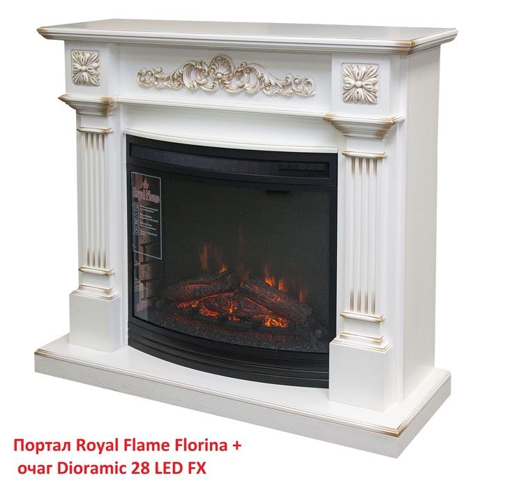 Широкий очаг 2D Royal Flame Dioramic 28 LED FX