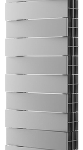 Биметаллический радиатор Royal Thermo PianoForte Tower 300 Silver Satin - 18 секц.