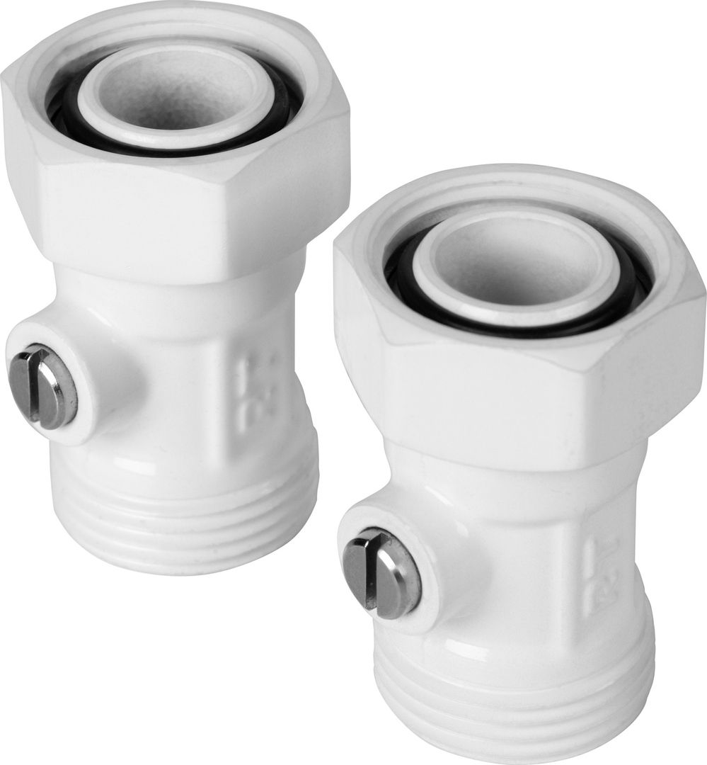 Двухтрубный узел нижнего подключения Royal Thermo ручной регулировки, хром1/2x3/4 E