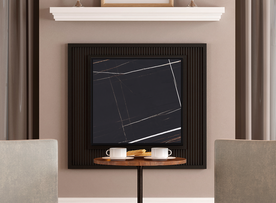 STOUT BLACK STONE SCT 60*60 черный гранит / черный корпус