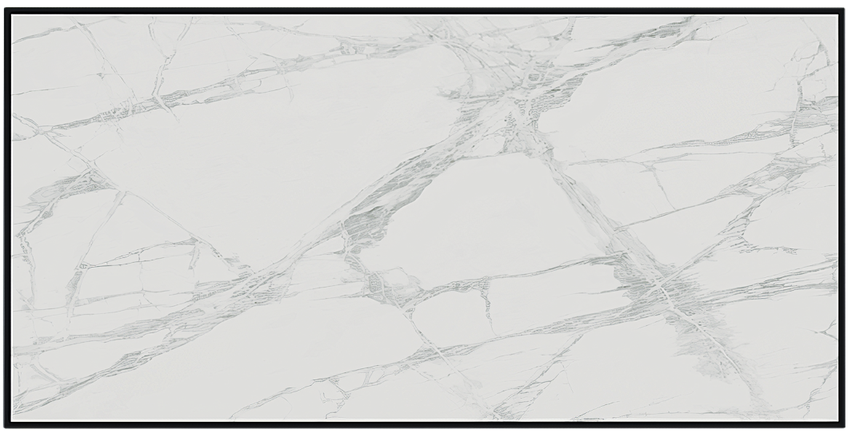Отопительная панель STOUT WHITE STONE SCT 120*60 белый гранит / черный корпус