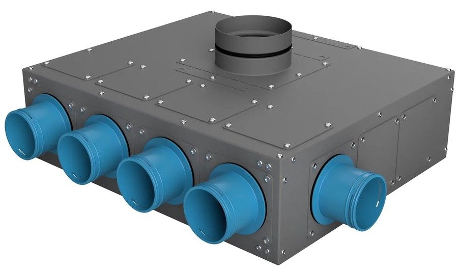 Соединение коллектора AirDS 200 мм серый (75416)