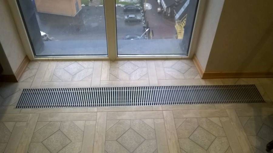 Внутрипольный конвектор Techno Usual KVZ 350-85-1500