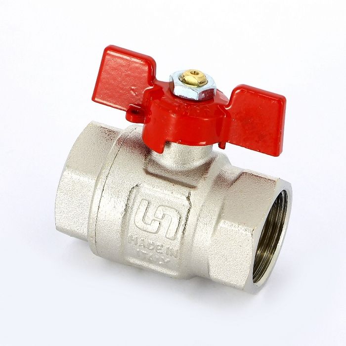 Шаровый кран Oventrop Optibal, DN-15, 1/2", ВВ, PN, бар-16, ручка-бабочка