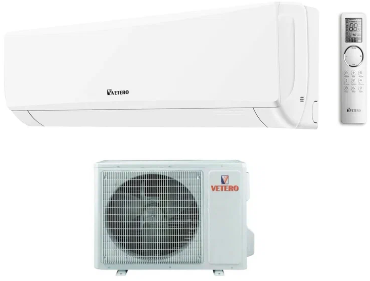 Настенный тепловой насос мощностью 25 м2 - 2.6 кВт VETERO Bonum Pro V-S09BHPAC-P