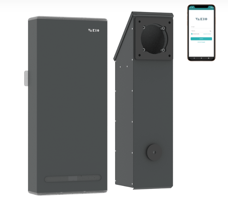 Бытовая приточно-вытяжная вентиляционная установка Vakio WINDOW SMART Серый космос