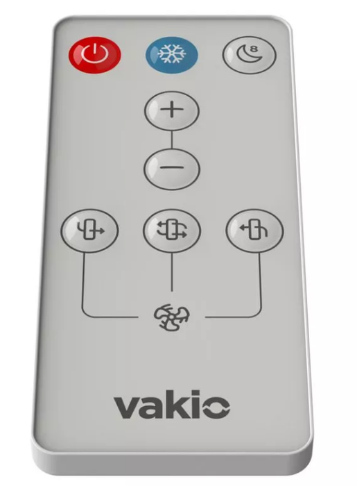 Бытовая приточно-вытяжная вентиляционная установка Vakio WINDOW SMART Серый космос