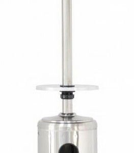 Газовый уличный обогреватель мощностью 13-14 кВт WWT 13B Table Stainless steel