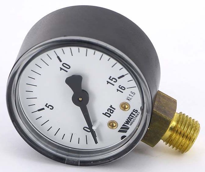 Манометр радиальный Watts F+R200 (MDR) 63/ 16x1/4"