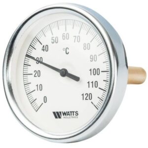 Термометр биметаллический с погружной гильзой Watts F+R801 (T) 100/50
