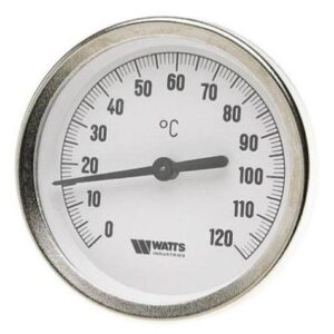 Термометр биметаллический с погружной гильзой Watts F+R801 (T) 63/50 резьба с самоуплотнением