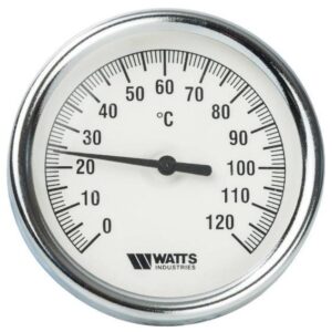 Термометр биметаллический с погружной гильзой Watts F+R801 (T) 80/50