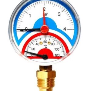 Термоманометр радиальный Watts FR 828(TMRA) 4 бар