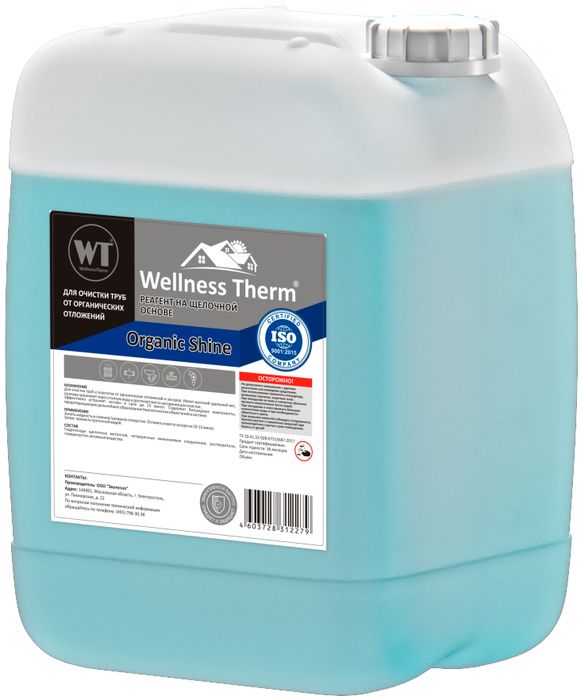 Для промывки Wellness Therm ORGANIC SHINE 10 л