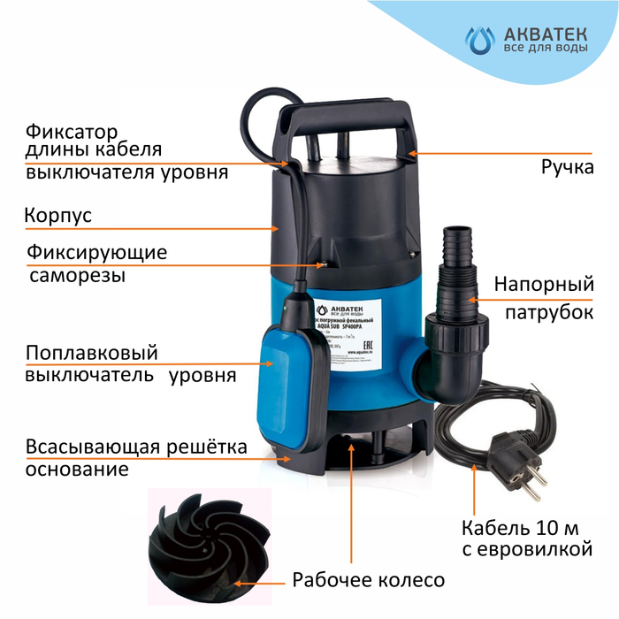 Фекальный насос OGINT DPD-400 230В