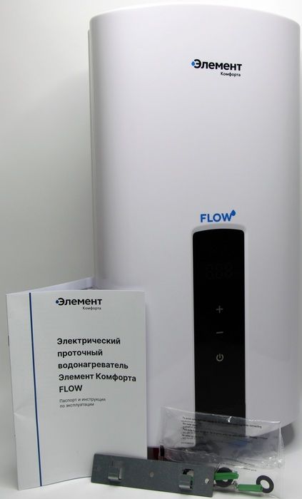 Электрический проточный водонагреватель 12 кВт Элемент Комфорта Flow 12кВт - 3ф